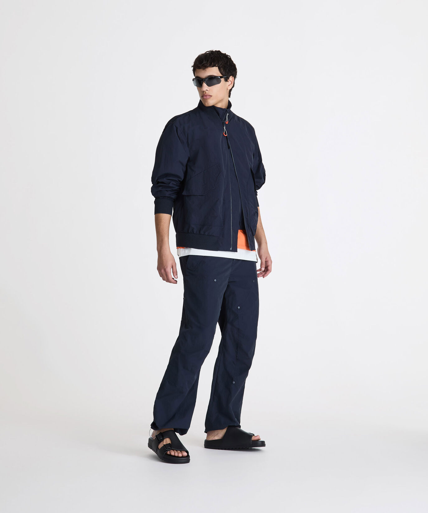 Recycled lightweight nylon-cotton fabric bomber jacket  Dekker - large image number 0