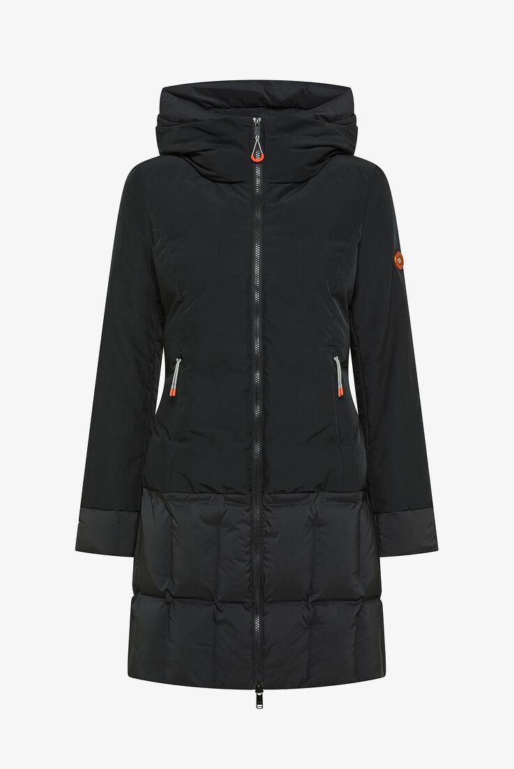 Contrasting Double-Material Coat  Dekker - still-fondo-neutro