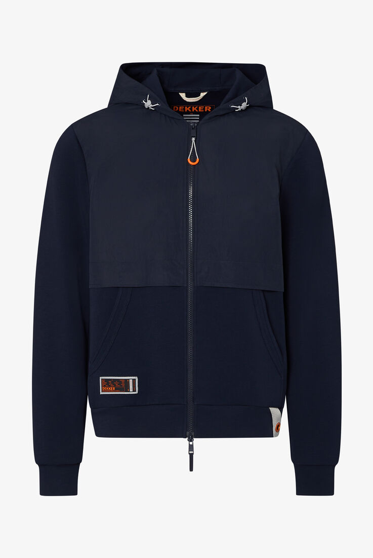 Felpa in doppio materiale  Dekker - still-fondo-neutro