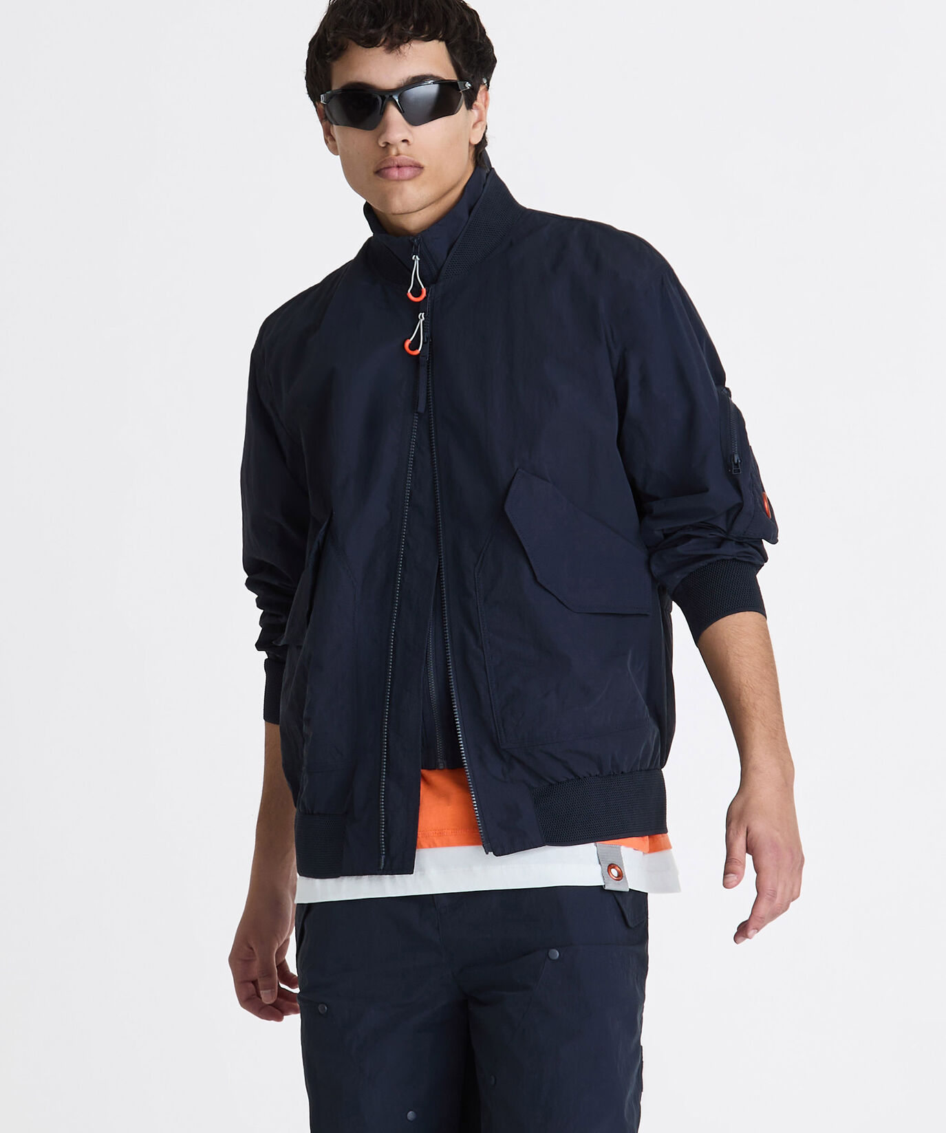 Recycled lightweight nylon-cotton fabric bomber jacket  Dekker - large image number 1