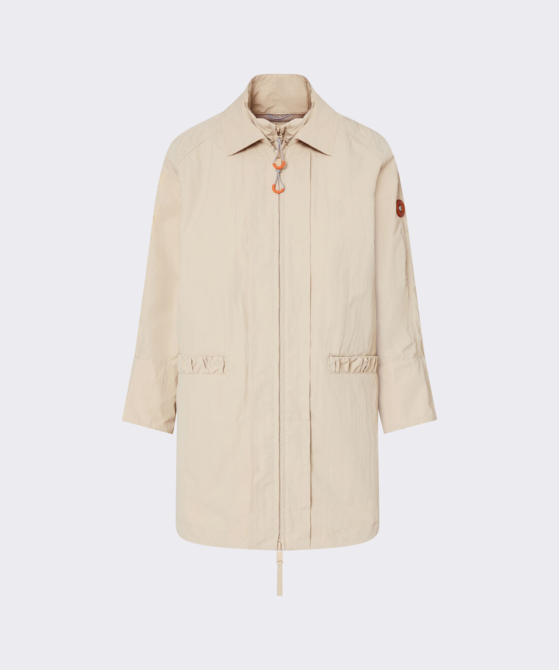 Recycled nylon oversize jacket
